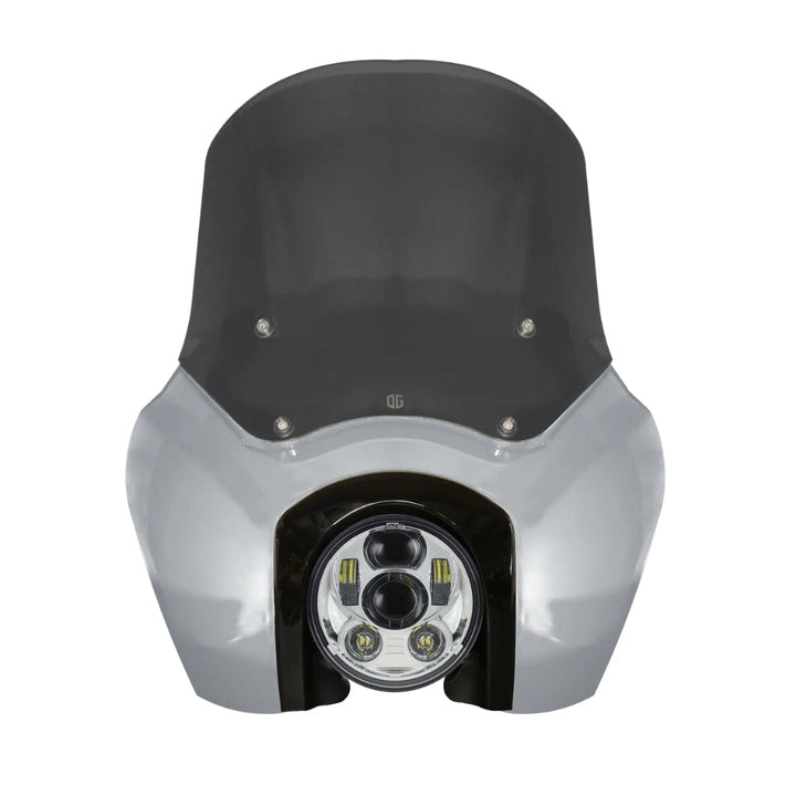 OG Softail Low Rider S Complete T-Sport Fairing Kit - Barracuda Silver 5.75 LED Chrome