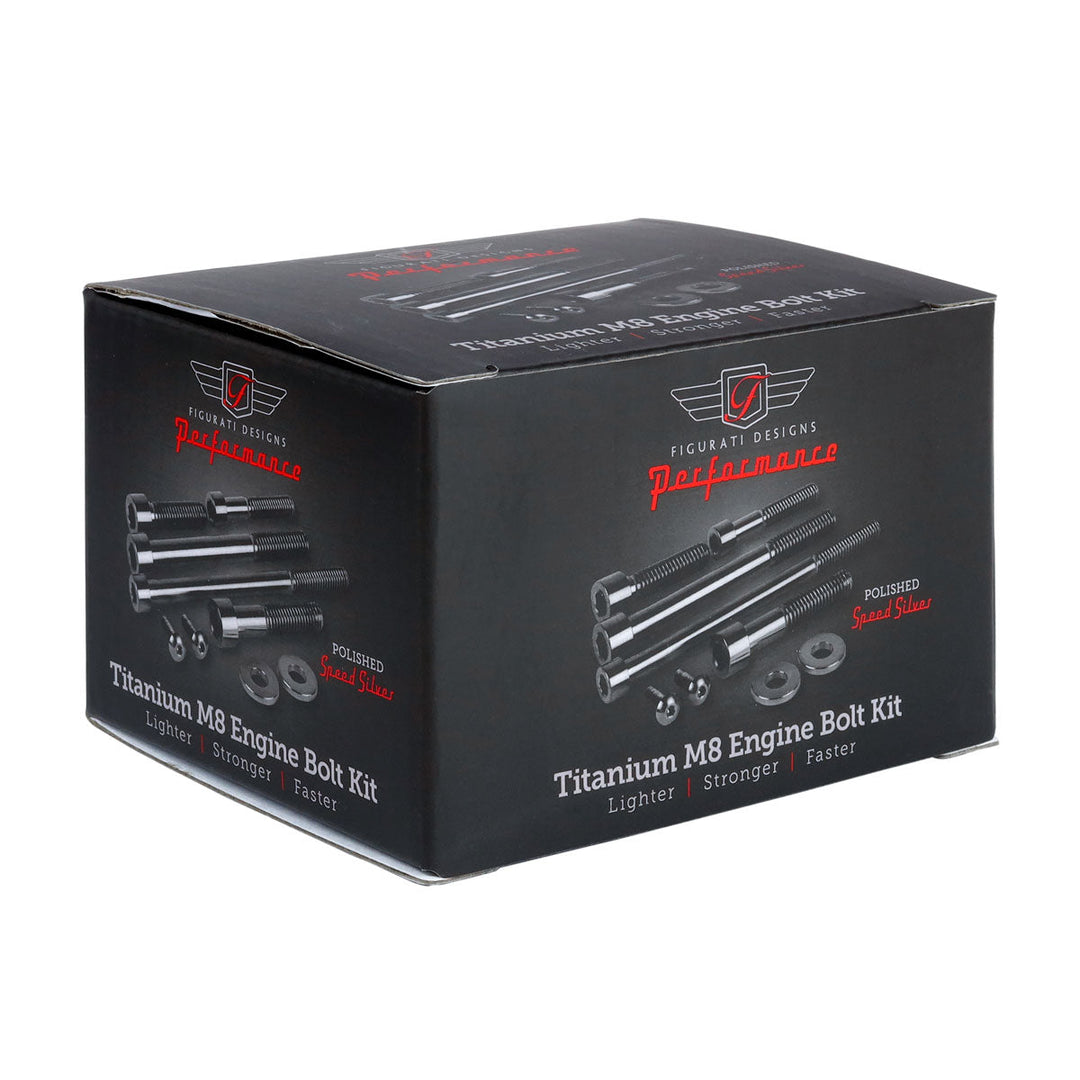 Figurati Designs – Performance Titanium M8 Engine Bolt Kit - Speed Silver – FD100-M8-TBOLT-S