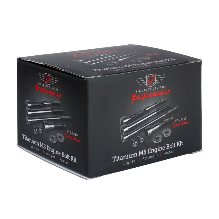 Figurati Designs – Performance Titanium M8 Engine Bolt Kit - Speed Silver – FD100-M8-TBOLT-S