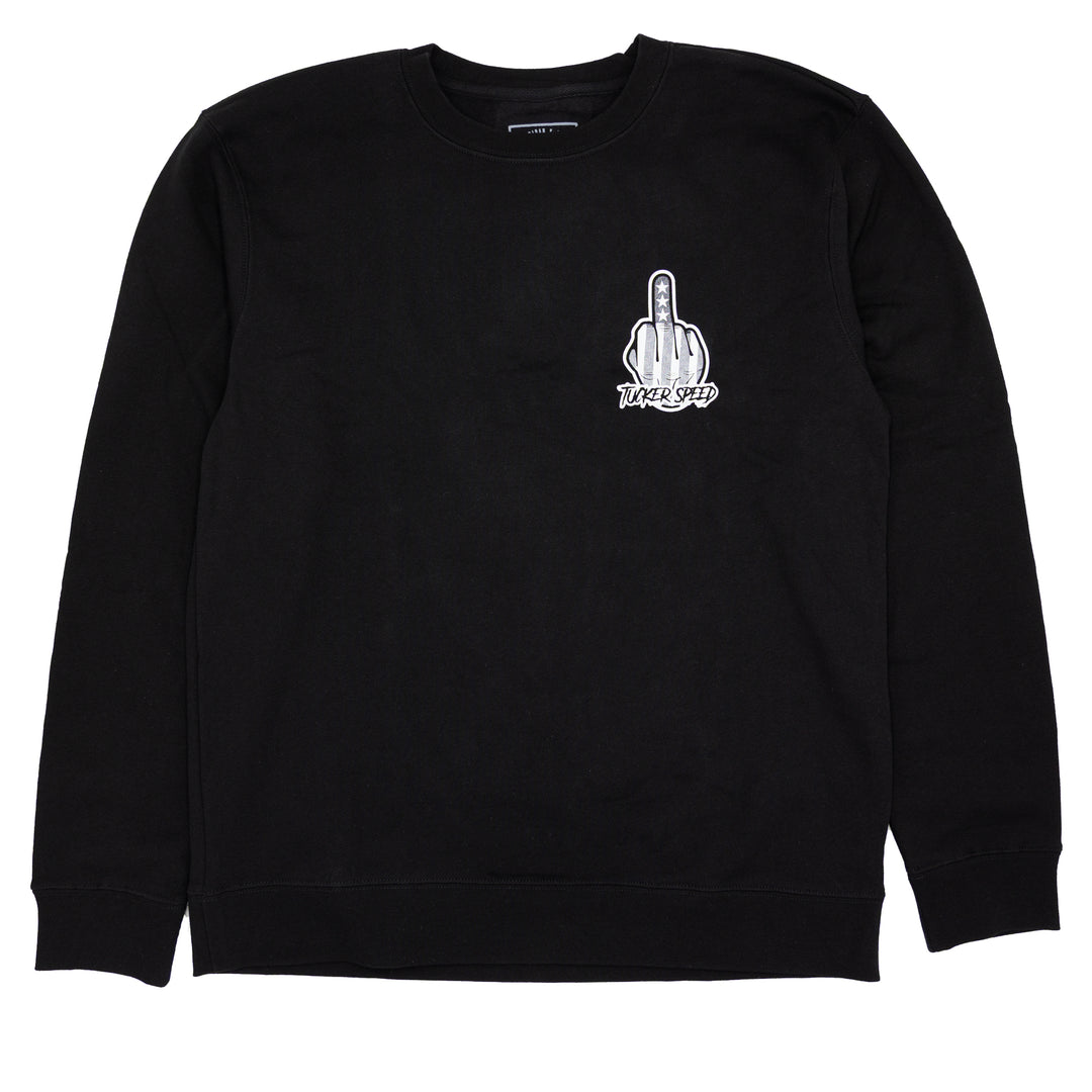 Tucker Speed Make Power Not Friends RG Crewneck Sweatshirt - Black