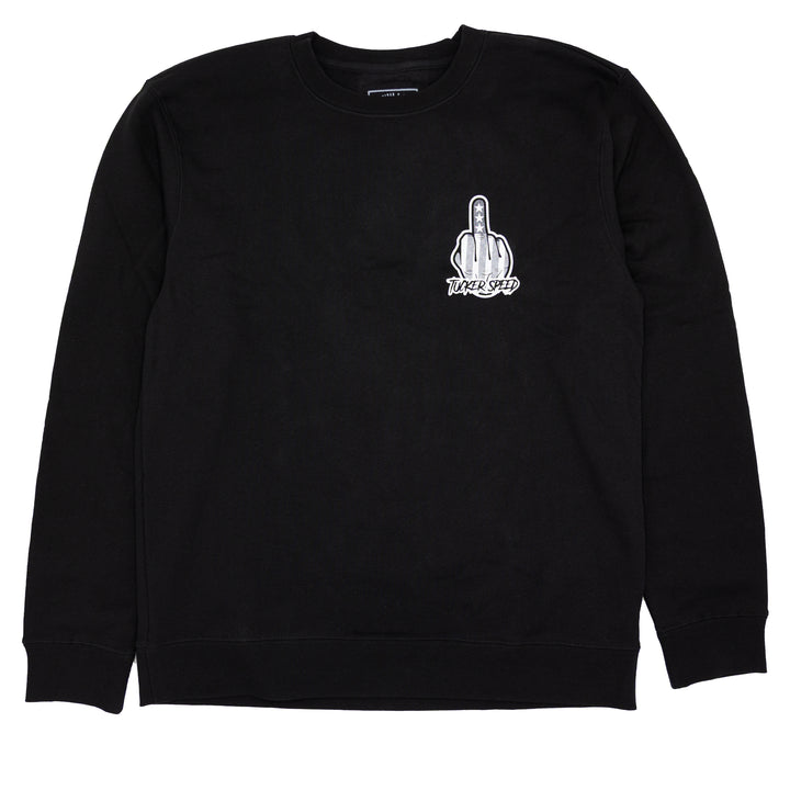 Tucker Speed Make Power Not Friends RG Crewneck Sweatshirt - Black