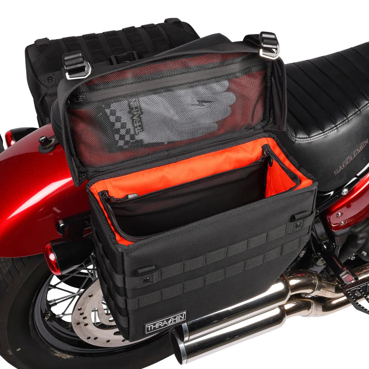 Thrashin Supply Expedition Saddlebags - Black