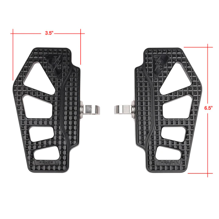 Thrashin Supply Apex Mini Floorboards - Dyna / Sportster / FXR / Softail