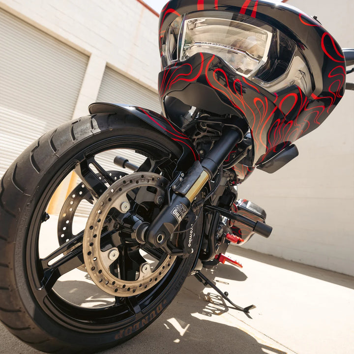 Thrashin Supply Inverted Bagger Fork Guard - Matte Forged Carbon
