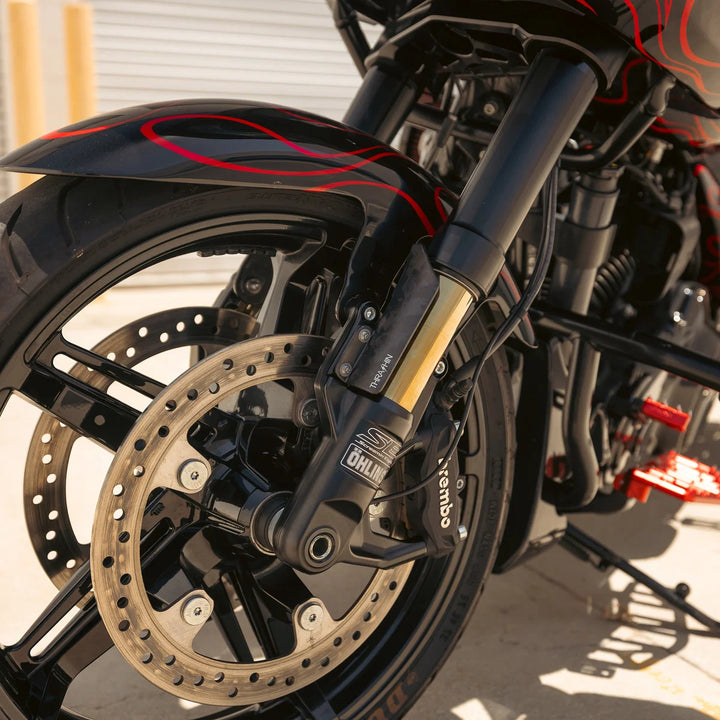 Thrashin Supply Inverted Bagger Fork Guard - Matte Forged Carbon