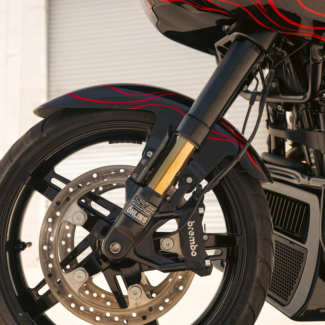 Thrashin Supply Inverted Bagger Fork Guard - Matte Forged Carbon