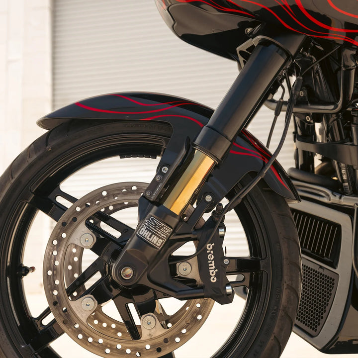 Thrashin Supply Inverted Bagger Fork Guard - Matte Forged Carbon