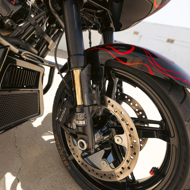 Thrashin Supply Inverted Bagger Fork Guard - Matte Forged Carbon
