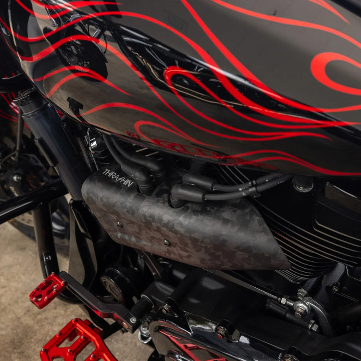 THRASHIN SUPPLY Air Scoop | Milwaukee Eight Engine - Matte Forged Carbon