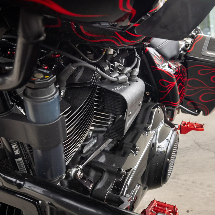 THRASHIN SUPPLY Air Scoop | Milwaukee Eight Engine - Matte Forged Carbon
