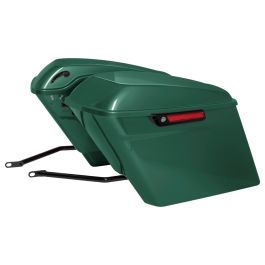 Color Matched Stretched Saddlebag Conversion Kit w/ Black Hardware for Harley® Softail '18-'26