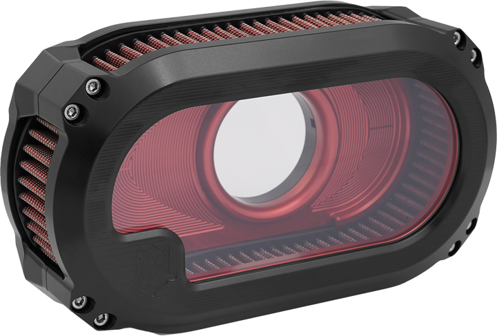Nl Tc Air Cleaner W/Glass Black W/Red