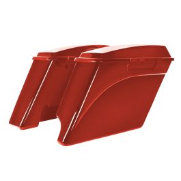 Color Matched 2-Into-1 Extended 4" Stretched Saddlebags for Harley® Touring '94-'13