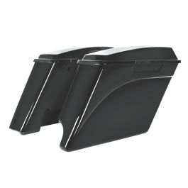 Color Matched 2-Into-1 Extended 4" Stretched Saddlebags for Harley® Touring '94-'13