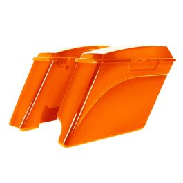 Color Matched 2-Into-1 Extended 4" Stretched Saddlebags for Harley® Touring '94-'13
