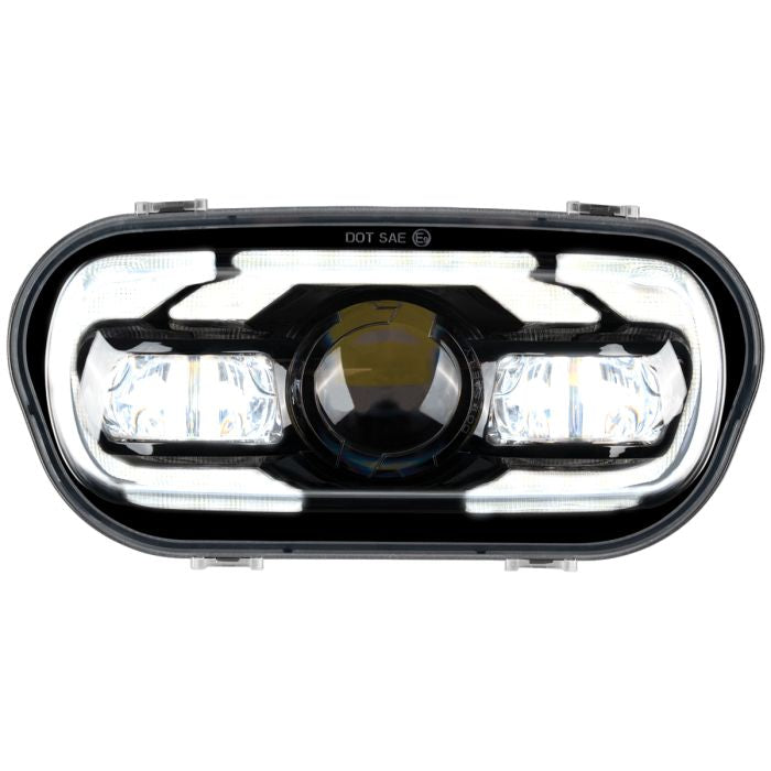 HogWorkz Black LED Headlight for '18-'25 Harley® Fat Bob - HW195211