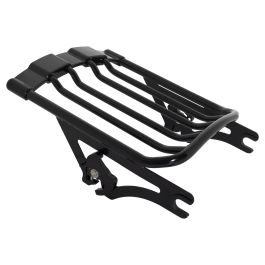 Black Air Glide Two Up Luggage Rack for Harley Touring '09-'26