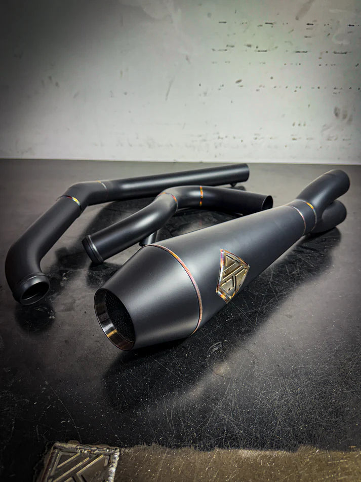 SP Concepts Cutback Exhaust - 1987-1994 FXR W/ Mid Controls
