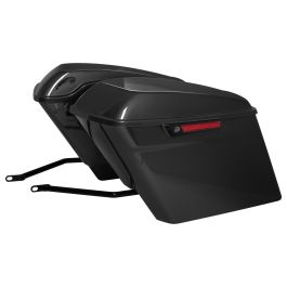 Color Matched Stretched Saddlebag Conversion Kit w/ Black Hardware for Harley® Softail '84-'17