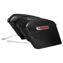 Color Matched Stretched Saddlebag Conversion Kit w/ Chrome Hardware for Harley® Softail '18-'26