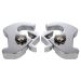 Quick Release Latch / Clamp Kit in Chrome for Harley-Davidson® Motorcycles