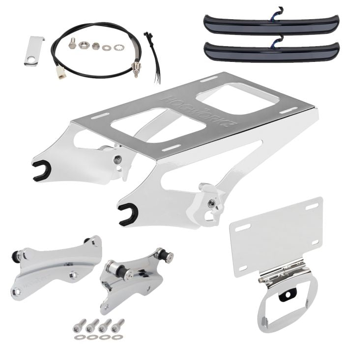 Detachable Tour Pack Luggage Conversion Kit for Harley® Touring '14-'23 - Chrome