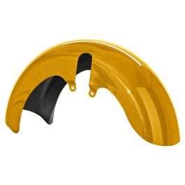 Chrome Yellow Pearl 18" Wide Fat Tire Front Fender for Harley® Touring (2013)