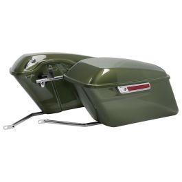 Color Matched Standard Saddlebag Conversion Kit w/ Chrome Hardware for Harley® Softail '18-'26