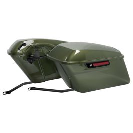 Color Matched Standard Saddlebag Conversion Kit w/ Black Hardware for Harley® Softail '18-'26