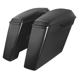 Unpainted Dual Blocked Extended 4" Stretched Saddlebags for Harley® Touring '14-'23
