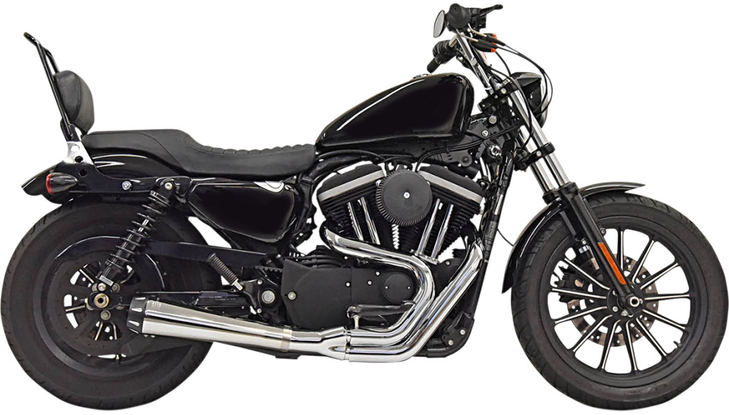 Bassani Road Rage 2-Into-1 Exhaust - Chrome -