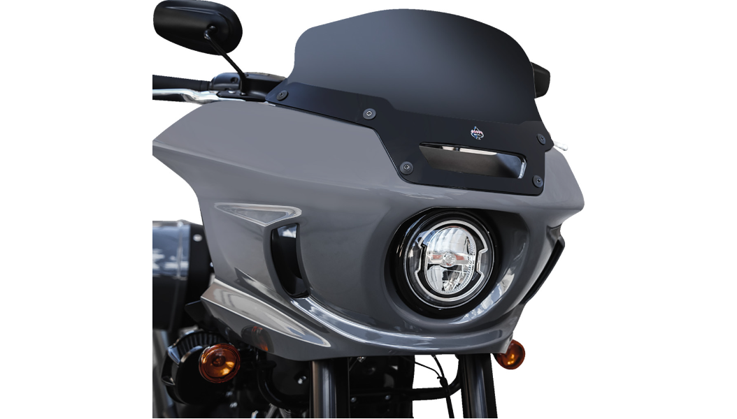 Klock Werks Flare Windshield - FXLRST - 6" - Dark Smoke