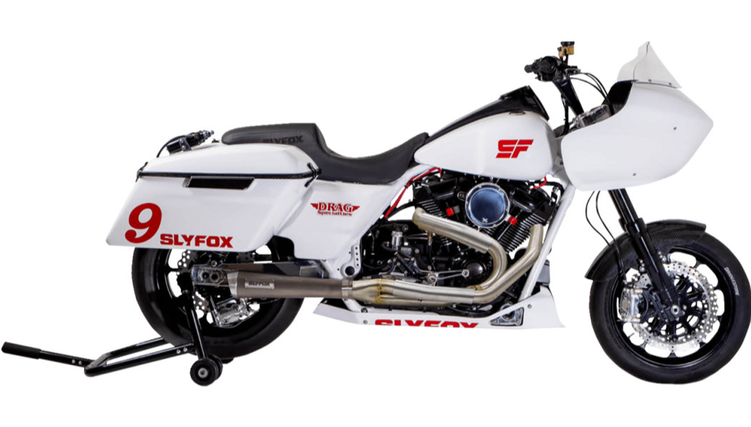 Slyfox 2-Into-1 Competition Series Exhaust System - M8 Touring W/ Mid Controls
