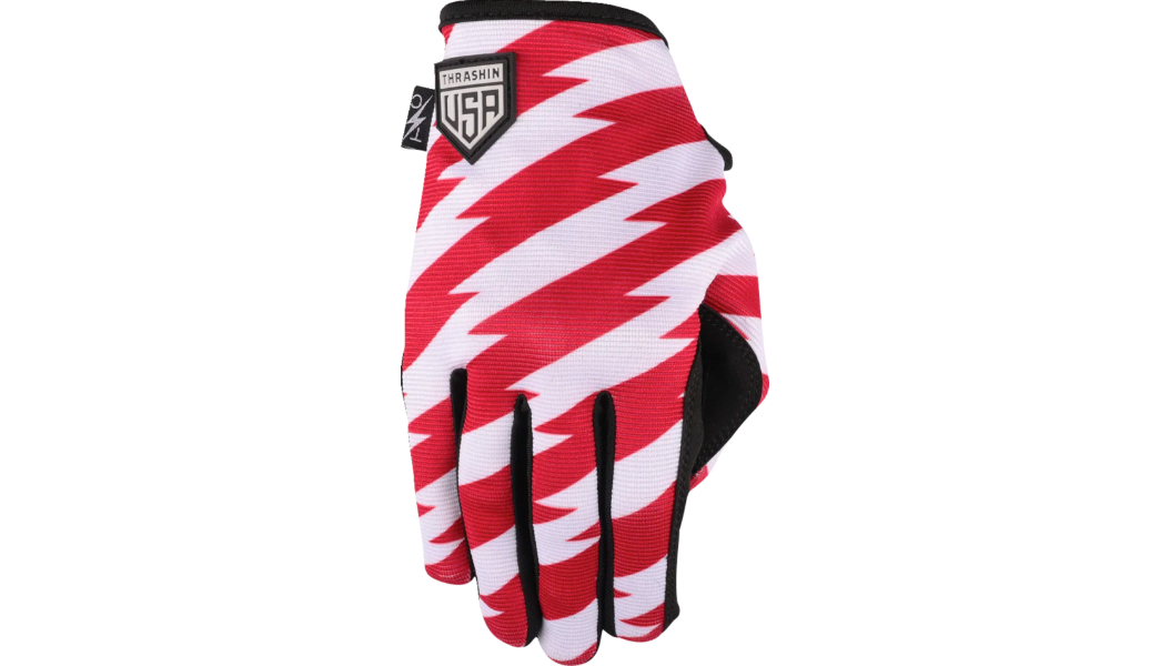 Thrashin Supply Stars & Bolts Stealth Gloves - Red/Blue