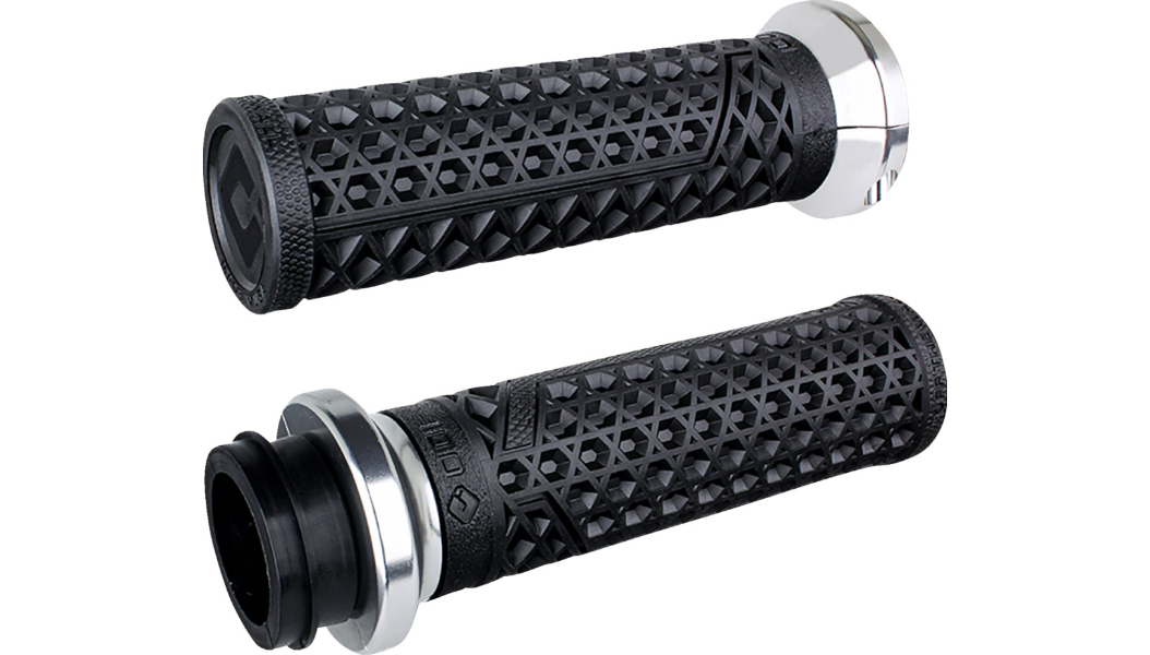 ODI Vans V-Twin Lock-On Grips - Cable Throttle - Black / Silver