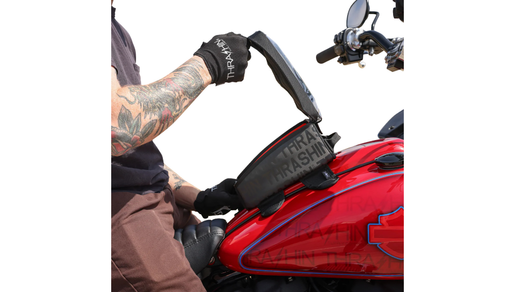 Thrashin Supply Co Magnetic Tank Bag - 3.5L - Black - TSB-0017