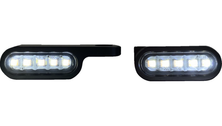 Custom Dynamics Mirror Mount Front Turn Signals - Black - CD-MMTS-AW-B
