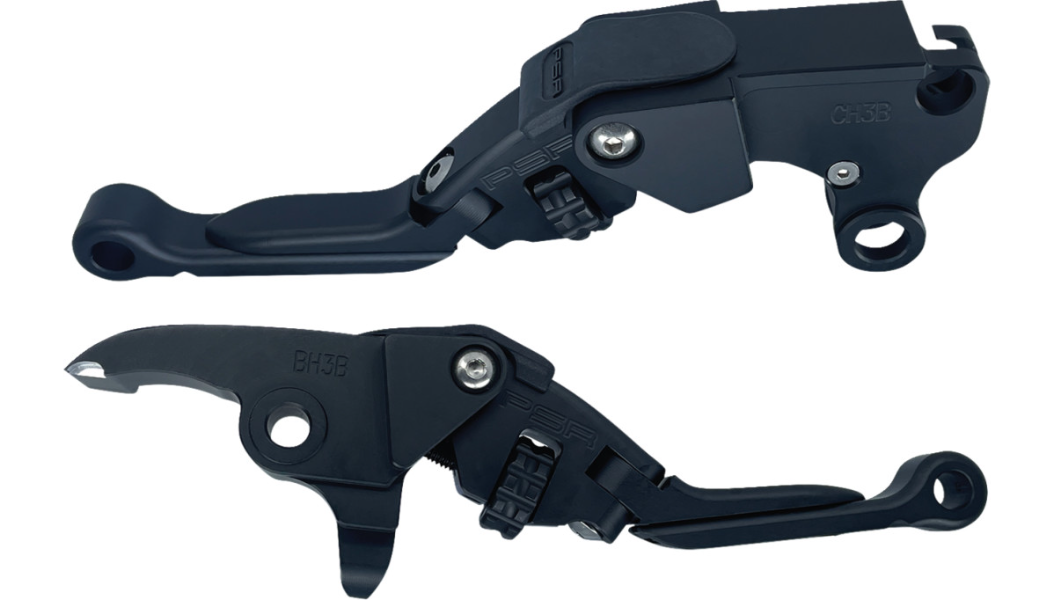PSR Lever Set - Anthem Pro Adjustable Lever Set for Harley Davidson - Black - 12-03667-22