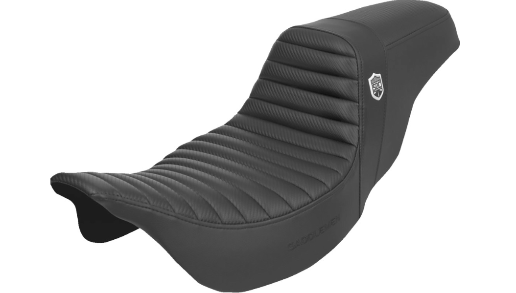 Saddlemen Pro Series SDC Performance Seat - without Backrest - Tuck-N-Roll/Carbon Fiber - Gripper - FL '18-'23 - SC80807T