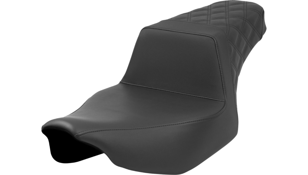 Saddlemen Step-Up Seat - Rear Lattice Stitch - Black - 24 Road Glide/Street Glide and 23-24 CVO Road Glide/Street Glide - 823-07-173