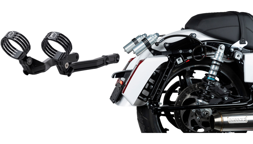 Legend Suspension Revo ARC Billet Remote Reservoir External Mount - Black - 14-25 CVO / 24 & Newer FL