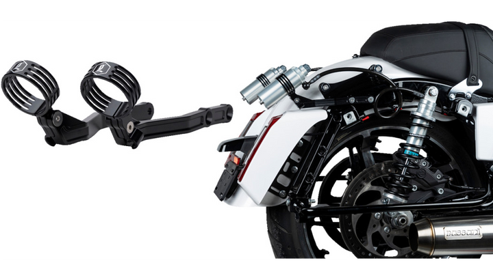 Legend Suspension Revo ARC Billet Remote Reservoir External Mount - Black - 14-25 CVO / 24 & Newer FL