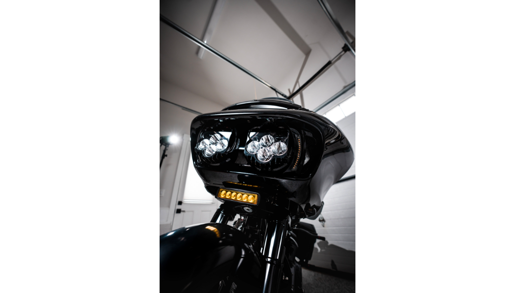 Custom Dynamics Genesis 4 Dynamic LED Road Glide Vent Inserts - Amer/White - Black W/ Black Mesh - 15-23 Road Glide