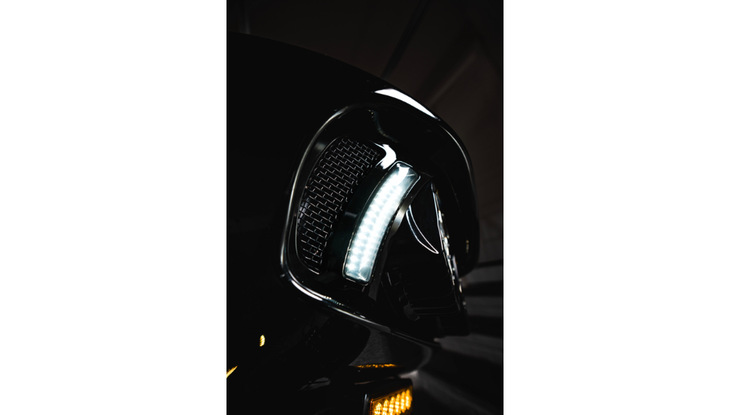 Custom Dynamics Genesis 4 Dynamic LED Road Glide Vent Inserts - Amer/White - Black W/ Black Mesh - 15-23 Road Glide