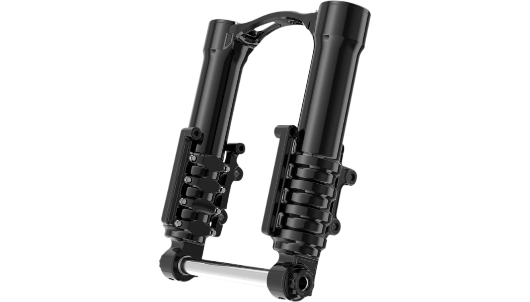 Arlen Ness Method No Flex Fork Legs - 49mm - Black Anodized - For Factory Brake Caliper