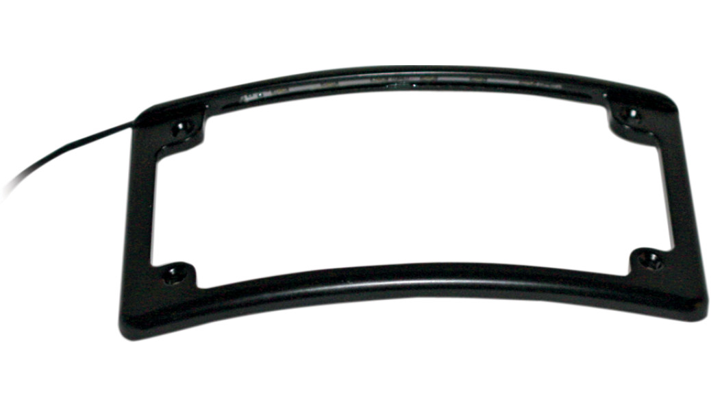 Custom Dynamics Radius LED License Plate Frame - Black