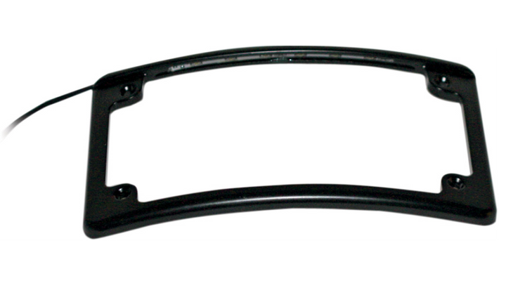 Custom Dynamics Radius LED License Plate Frame - Black