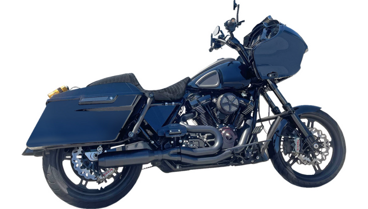 Bassani Xhaust Mid Length 2-Into-1 Super Bike Exhaust System - 4" Muffler - M8 Touring