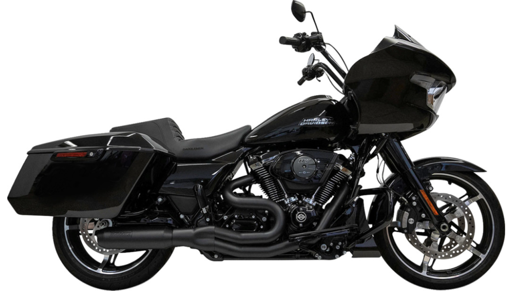 Bassani Xhaust Mid Length 2-Into-1 Super Bike Exhaust System - 4" Muffler - M8 Touring