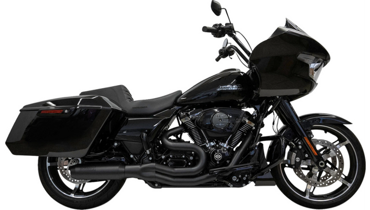 Bassani Xhaust Mid Length 2-Into-1 Super Bike Exhaust System - 4" Muffler - M8 Touring